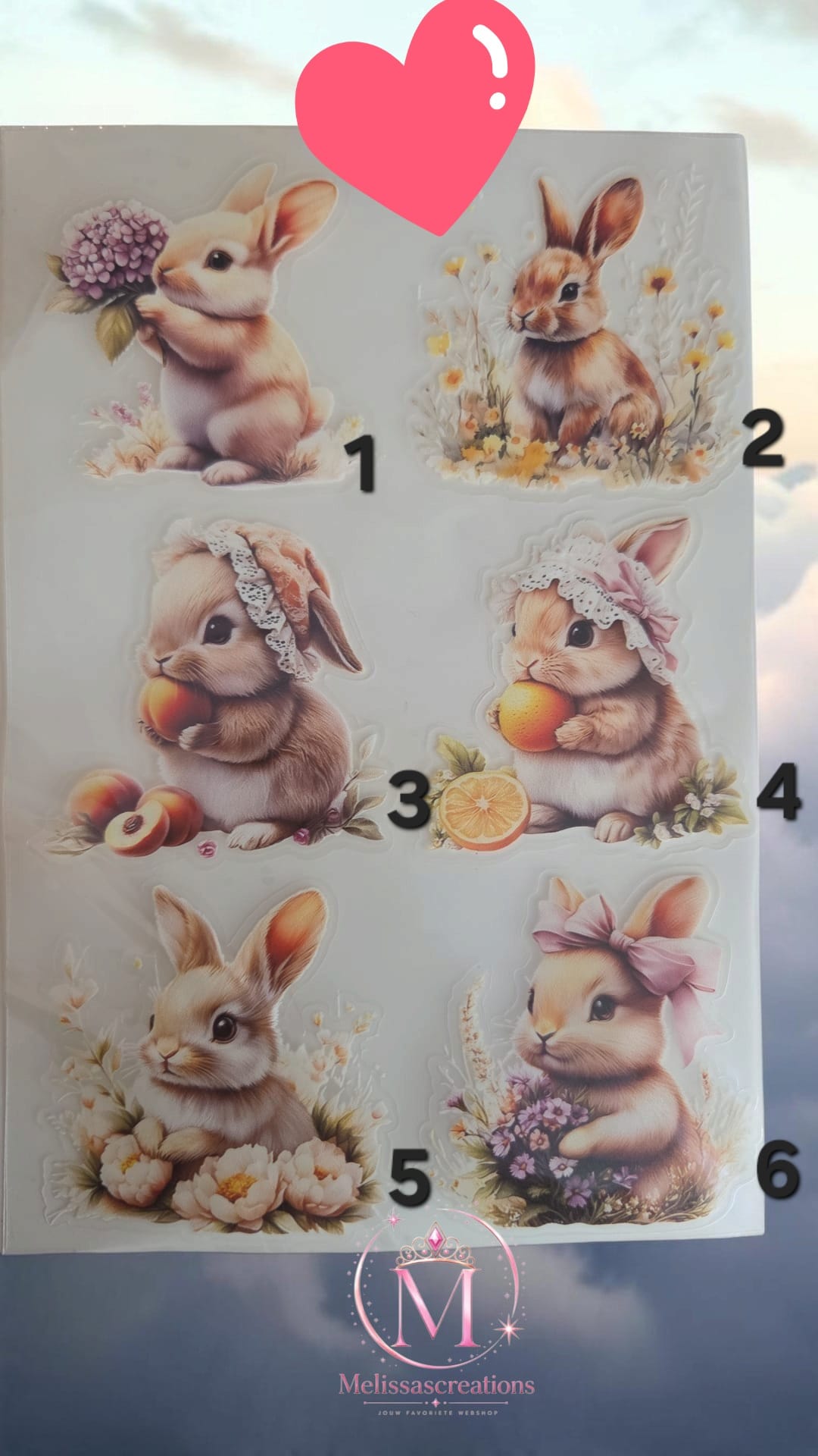 Stickers voor alleen rond of vierkant bakje 8