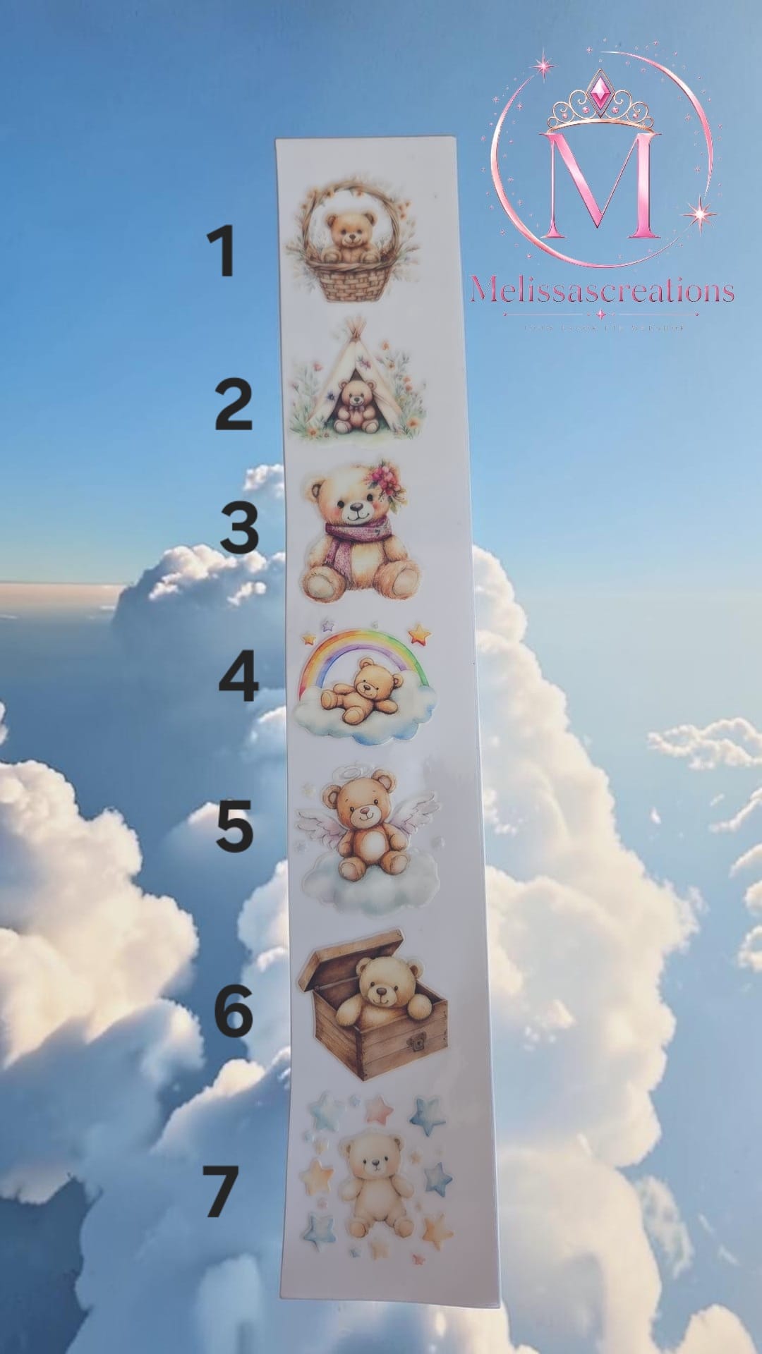 Stickers sleutelhanger/bakje 10