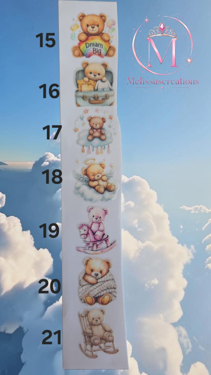 Stickers sleutelhanger/bakje 10