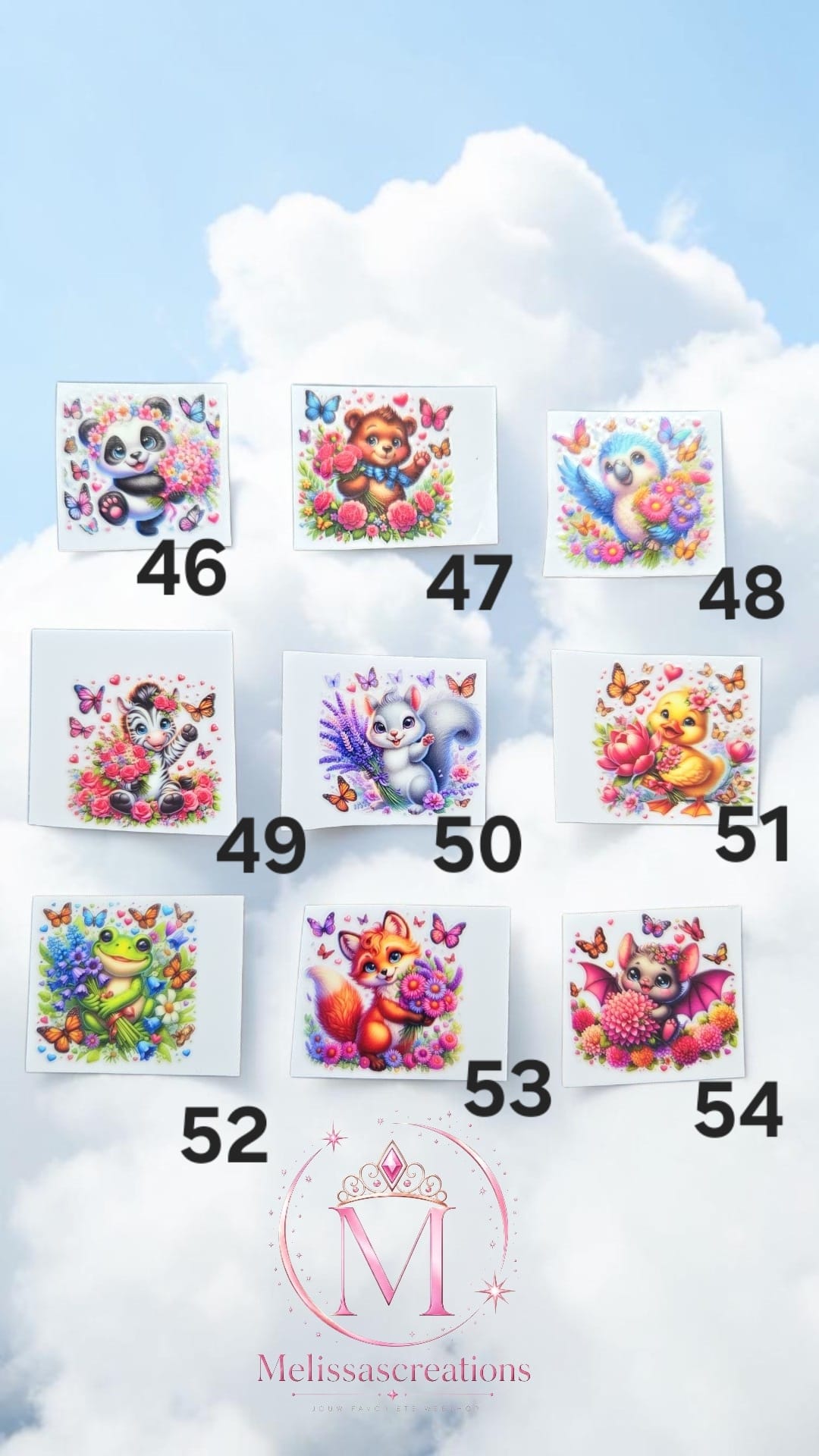 Stickers sleutelhanger/bakje 11