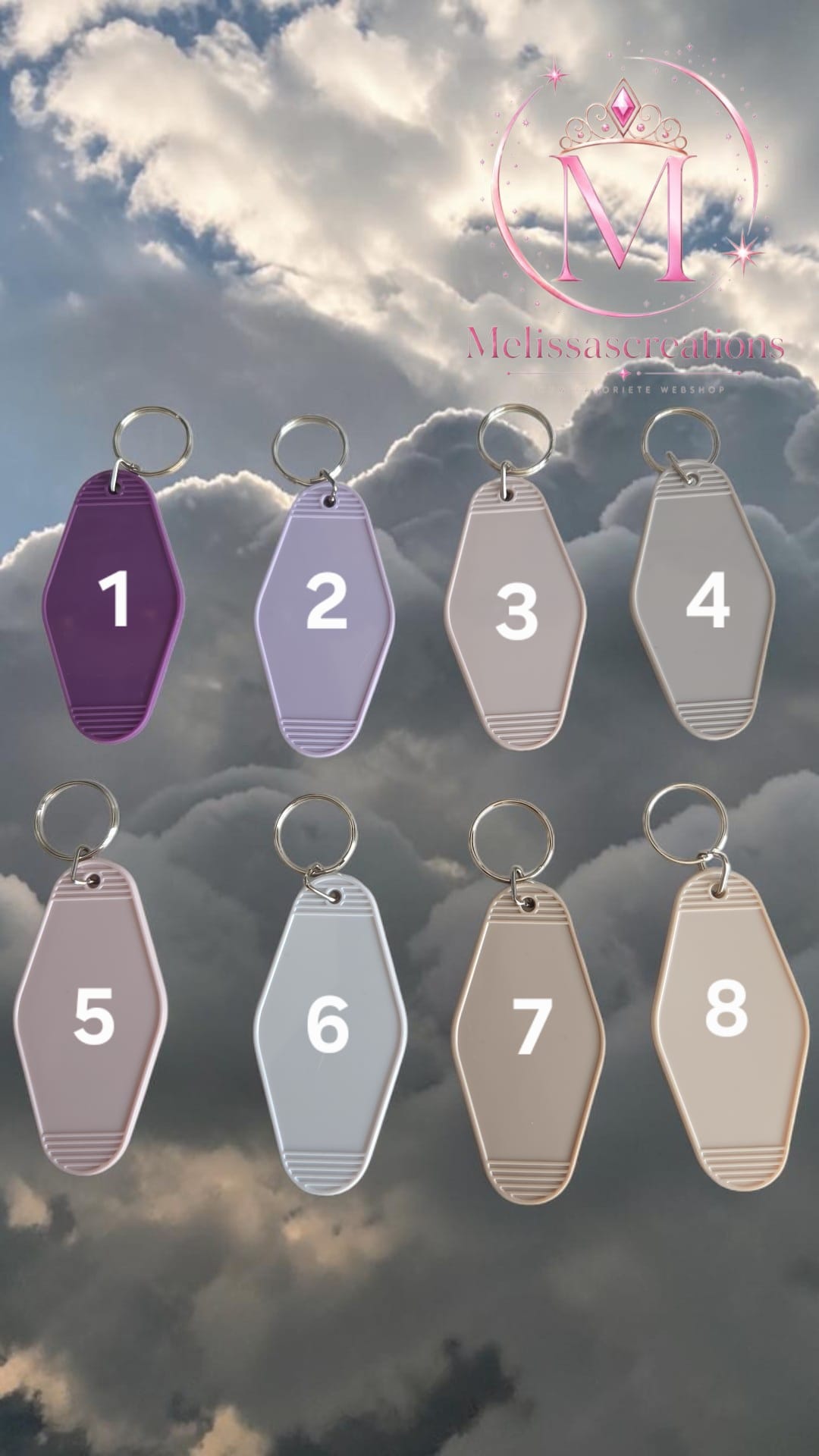 Basic wrap sleutelhanger Pastel
