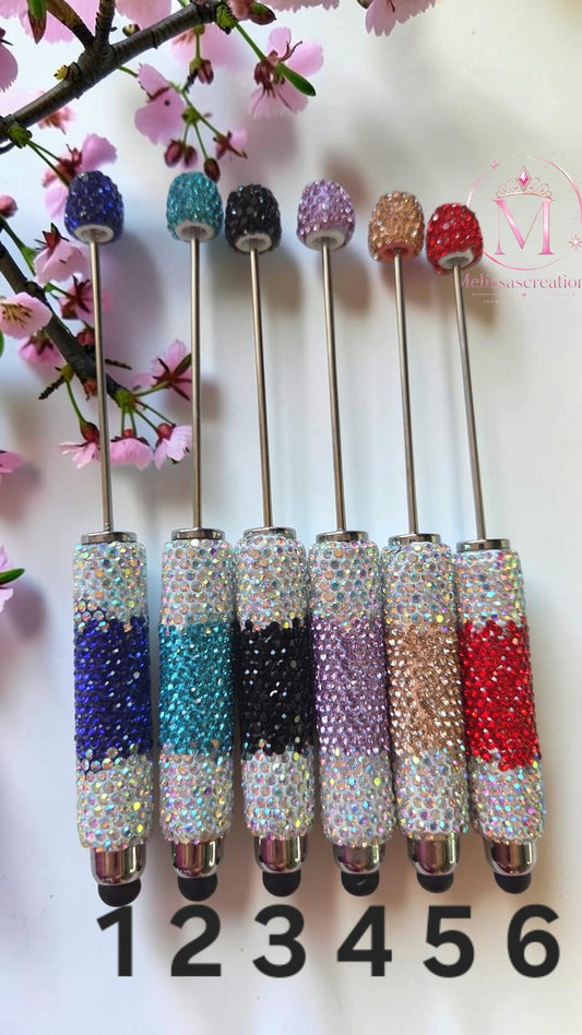 Touch of two tone rhinestone