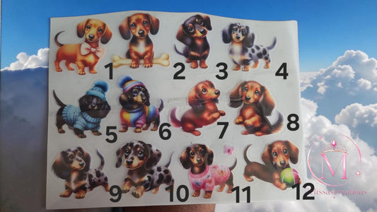 Stickers voor alleen rond of vierkant bakje 2