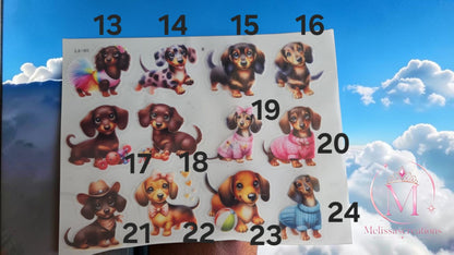Stickers voor alleen rond of vierkant bakje 2