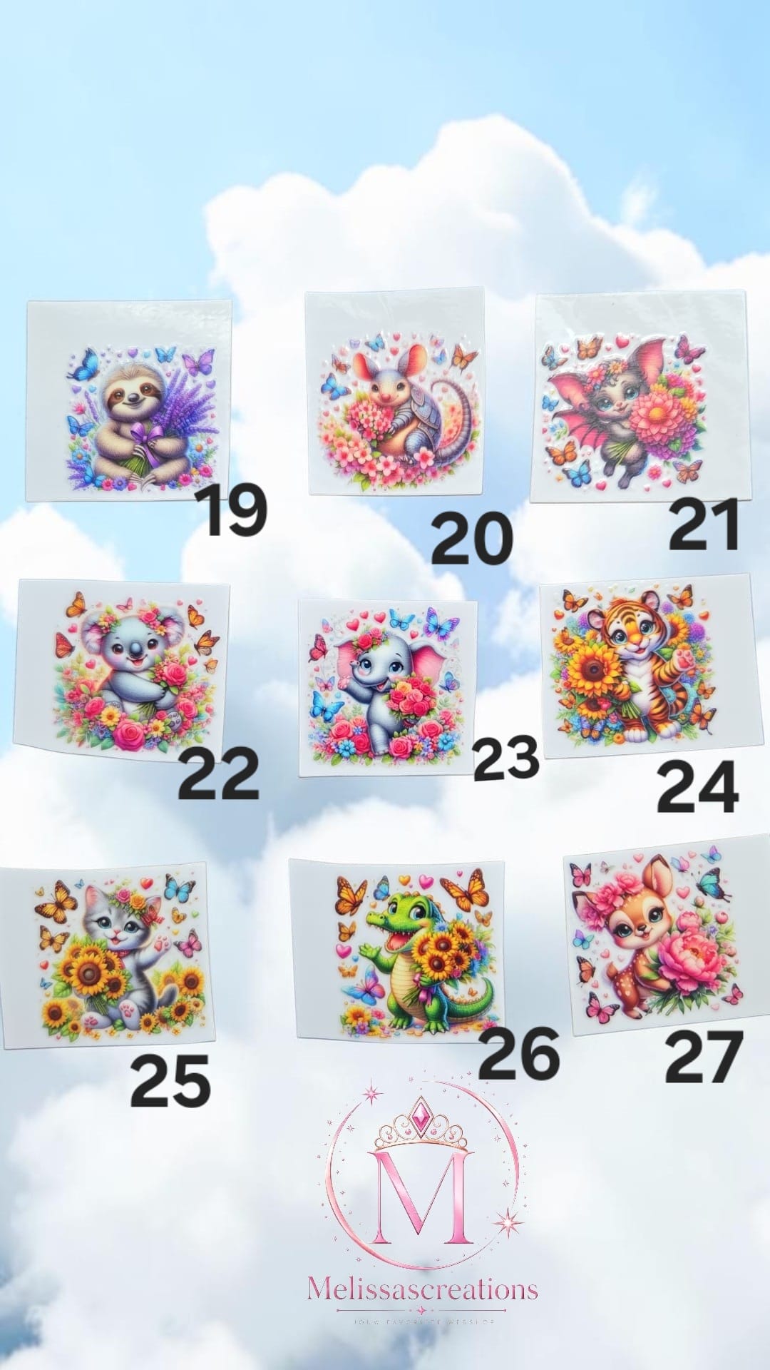 Stickers sleutelhanger/bakje 11