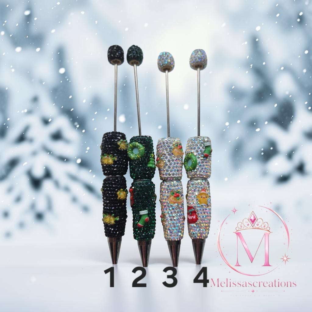 Kerstpennen Rhinestone