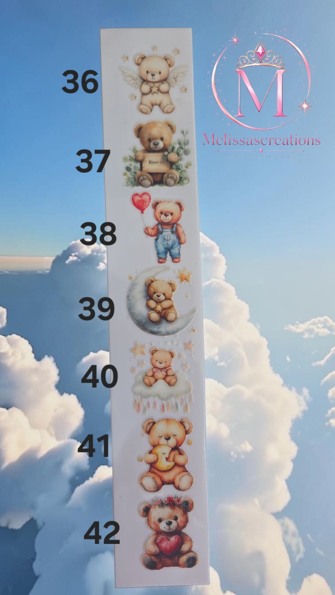 Stickers sleutelhanger/bakje 10