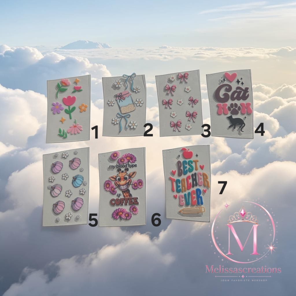 Stickers sleutelhanger/bakje 22