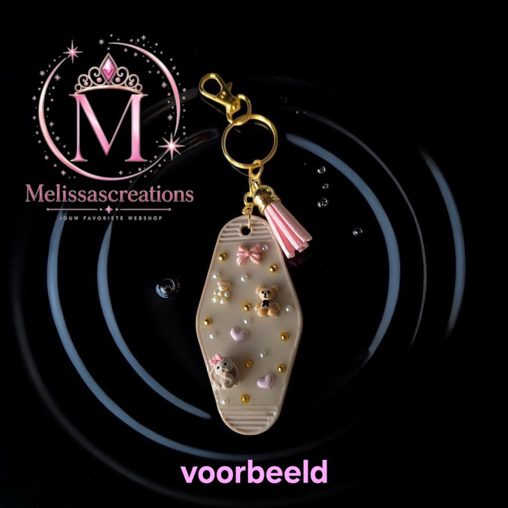 Sleutelhanger de luxe met epoxy