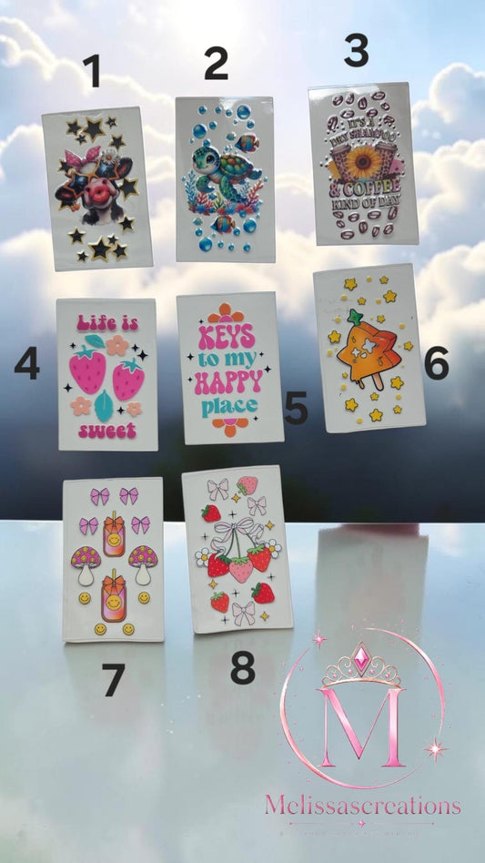 Stickers sleutelhanger / bakje 1
